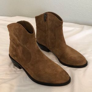 Via Spiga short suede booties